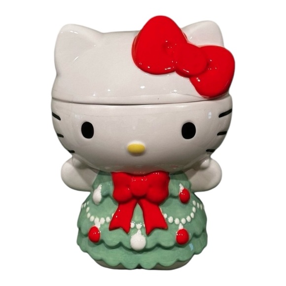 Hello Kitty Christmas Tree Dress Ceramic Treat Jar - www.erdenetinfo.mn